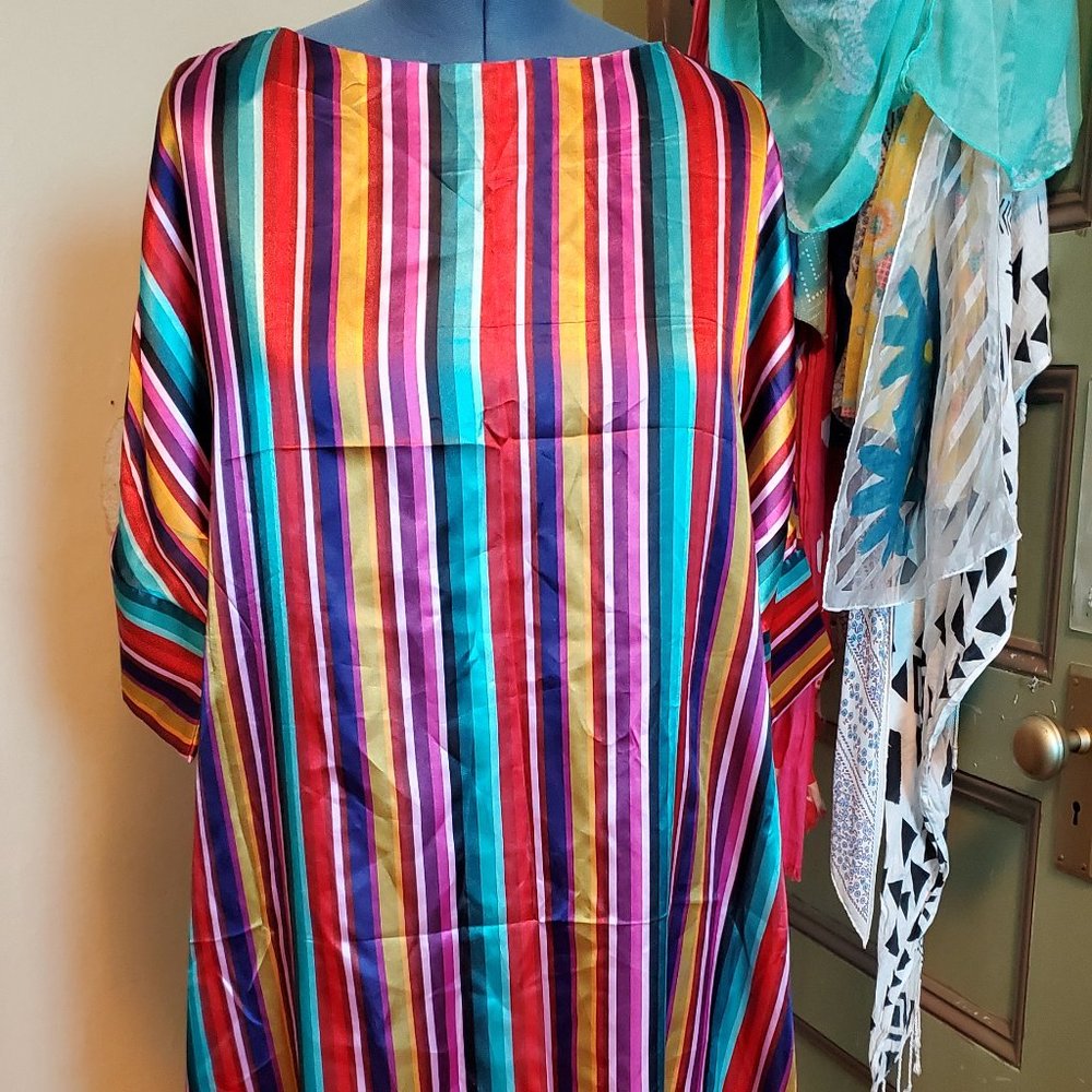 Fun Rainbow Maxi Dress